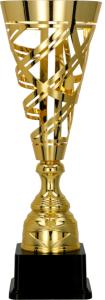 Metalowy ażurowy puchar 1066 - nowoczesne trofeum sportowe