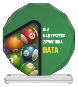 Statuetka szklana bilard 80612