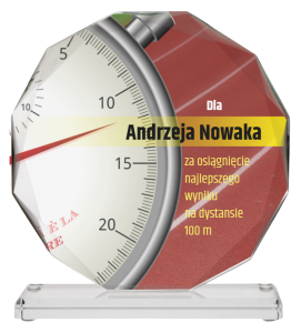 Statuetka szklana biegi 80612 - statuetka dla biegacza