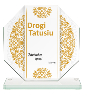 Statuetka szklana 80012 - prezent na Dzień Ojca