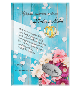 Szklana statuetka na jubileusz ślubu M51 - prezent srebrne gody 