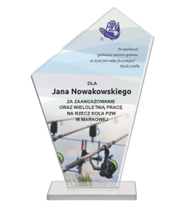 Statuetka szklana dla wędkarza M64