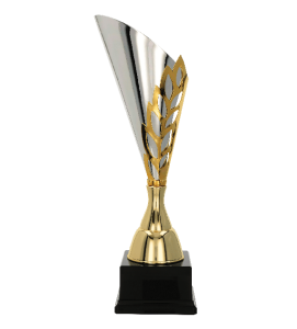 Nowoczesny ażurowy puchar 2076 - złoto srebrne trofeum