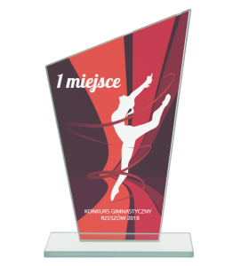 Statuetka szklana do gimnastyki M73 - gimnastyka artystyczna 