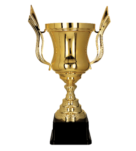 Prestiżowy złoty puchar 2079 - trofeum metalowe złote