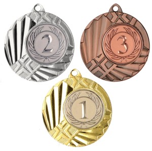 Medal metalowy 4,5 cm MMC1145 - medal stalowy za miejsce 