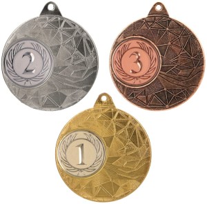 Medal metalowy 5 cm ME0150 - tani medal stalowy z miejscem 