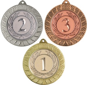 Medal metalowy 7 cm MMC3080 - medal stalowy za miejsce 