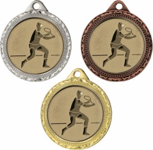 Medal metalowy 3,2 cm MMC1132 - tanie medal stalowy badminton 