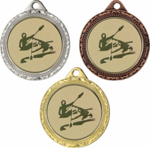 Medal metalowy 3,2 cm MMC1132 - tani medal stalowy kajakarstwo 