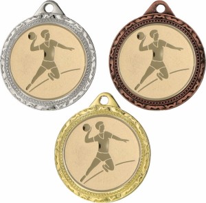 Medal metalowy 3,2 cm MMC1132 - tani medal stalowy piłka ręczna
