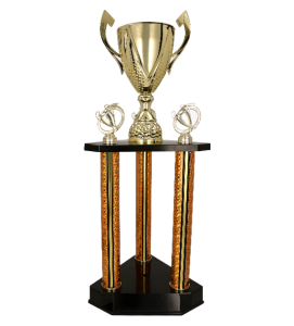 Piętrowy złoty puchar na rurach 3131