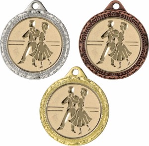 Medal metalowy 3,2 cm MMC1132 - tani medal stalowy taniec