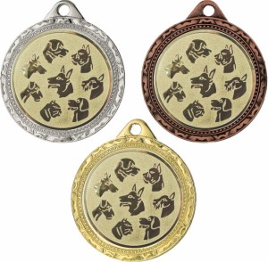 Medal metalowy 3,2 cm MMC1132 - tani medal stalowy psy