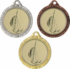 Medal metalowy 3,2 cm MMC1132 - tani medal stalowy żeglarstwo 