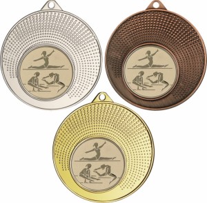 Medal metalowy 4 cm MMC1140 - tani medal stalowy akrobatyka 