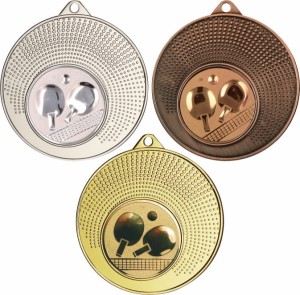 Medal metalowy 4 cm MMC1140 - tani medal stalowy tenis stołowy 