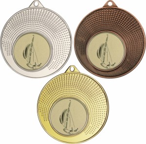 Medal metalowy 4 cm MMC1140 - tani medal stalowy żeglarstwo 