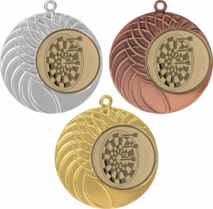 Medal metalowy 4 cm MMC1040 - tani medal stalowy dart 