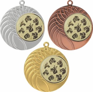 Medal metalowy 4 cm MMC1040 - tani medal stalowy psy 
