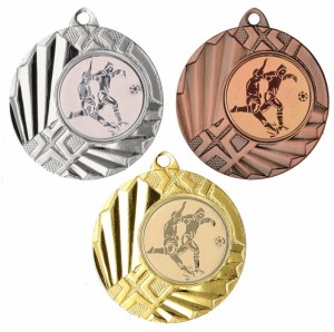 Medal metalowy 4,5 cm MMC1145 - tani medal stalowy piłka nożna 