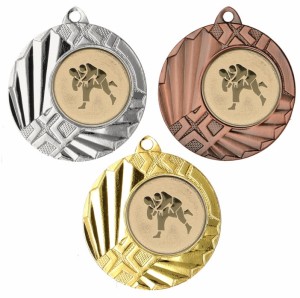 Medal metalowy 4,5 cm MMC1145 - tani medal stalowy judo 