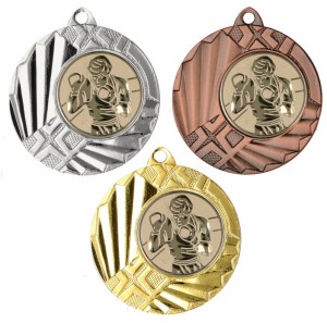 Medal metalowy 4,5 cm MMC1145 - tani medal stalowy boks 