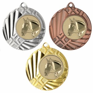 Medal metalowy 4,5 cm MMC1145 - tani medal stalowy koń