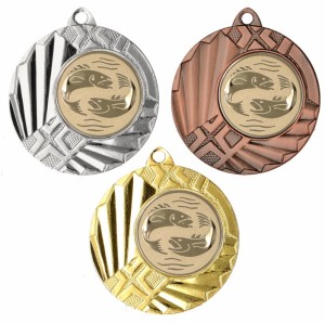 Medal metalowy 4,5 cm MMC1145 - tani medal stalowy ryby 