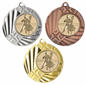 Medal metalowy 4,5 cm MMC1145 - tani medal stalowy taniec 