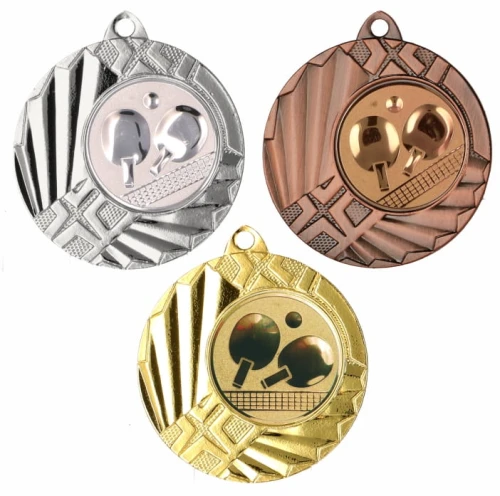 Medal metalowy 4,5 cm MMC1145 - tani medal stalowy tenis stołowy 