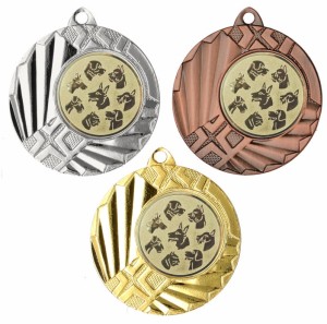 Medal metalowy 4,5 cm MMC1145 - tani medal stalowy psy