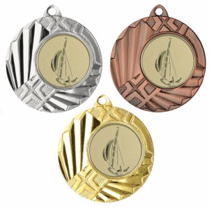Medal metalowy 4,5 cm MMC1145 - tani medal stalowy żeglarstwo 