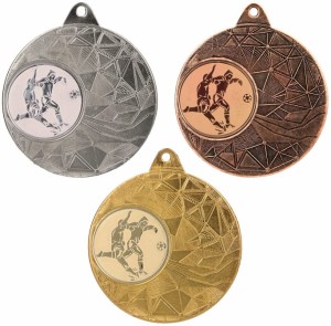 Medal metalowy 5 cm ME0150 - tani medal stalowy piłka nożna 