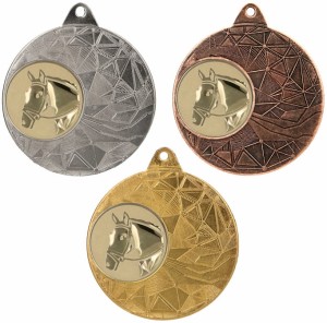 Medal metalowy 5 cm ME0150 - tani medal stalowy koń 