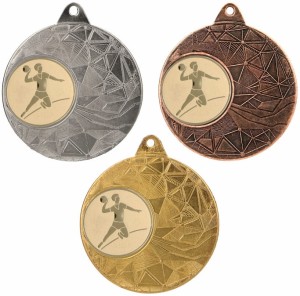 Medal metalowy 5 cm ME0150 - tani medal stalowy piłka ręczna 