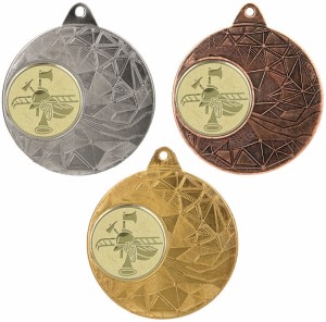 Medal metalowy 5 cm ME0150 - tani medal stalowy straż pożarna 