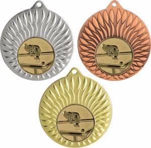 Medal metalowy 5 cm MMC24050 - medal stalowy bilard 