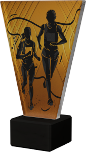 Statuetka szklana biegi VL1/RUN/BK