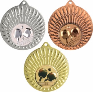 Medal metalowy 5 cm MMC24050 - medal stalowy tenis stołowy 
