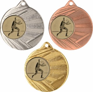 Medal metalowy 5 cm ME006 - medal stalowy badminton 