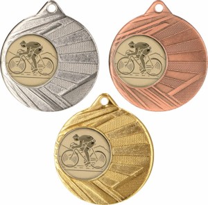 Medal metalowy 5 cm ME006 - medal stalowy kolarstwo 