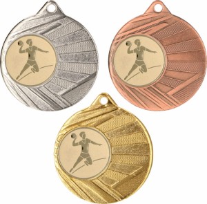 Medal metalowy 5 cm ME006 - medal stalowy piłka ręczna 