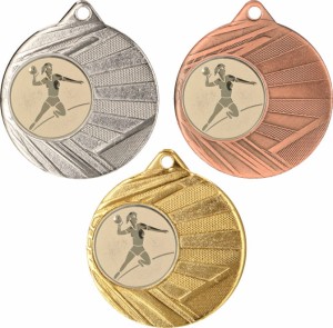 Medal metalowy 5 cm ME006 - medal stalowy piłka ręczna kobiet 