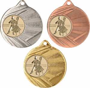 Medal metalowy 5 cm ME006 - medal stalowy taniec