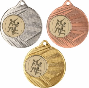 Medal metalowy 5 cm ME006 - medal stalowy zapasy 