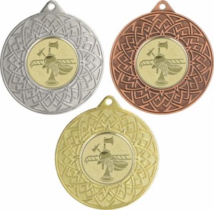 Medal metalowy 5 cm MMC26050 - medal stalowy  straż pożarna