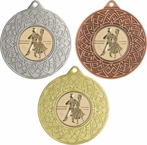 Medal metalowy 5 cm MMC26050 - medal stalowy  taniec