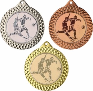 Medal metalowy 7 cm MMC1270 - medal stalowy piłka nożna