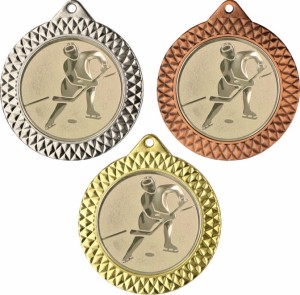 Medal metalowy 7 cm MMC1270 - medal stalowy hokej